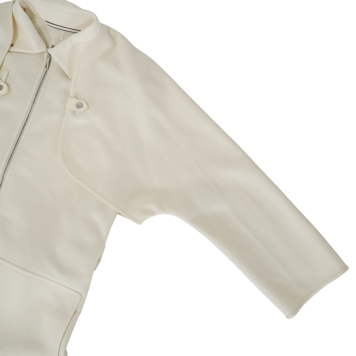 [Pre-loved] HERMES Trench coat Double-face Twin Coat Sellier Buttons Blanc (White) Cashmere #36 Silver HW 4E0141DC[LIKE NEW][Authentic]