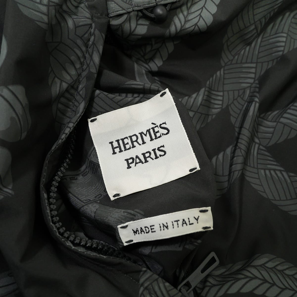 2025AW HERMES Down vest Reversible Palefroi RemixDark Green Polyester #38[EXCELLENT][Authentic]
