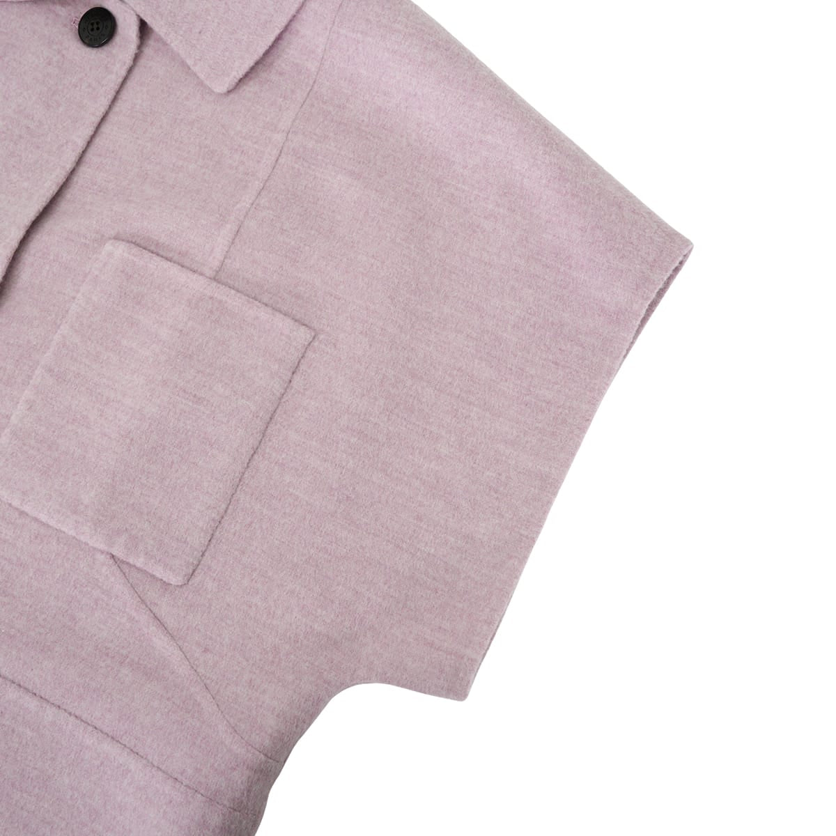 [Pre-loved] 2025SS HERMES Jacket Double-face Short sleeve Pink Cashmere #36 5EO235DC[LIKE NEW][Authentic]