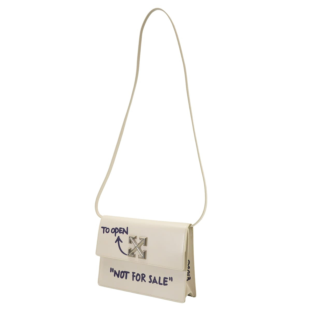 [Pre-loved] OFF-WHITE Shoulder bag Jitney Blanc (White) Calf Silver HW[LIKE NEW][Authentic]