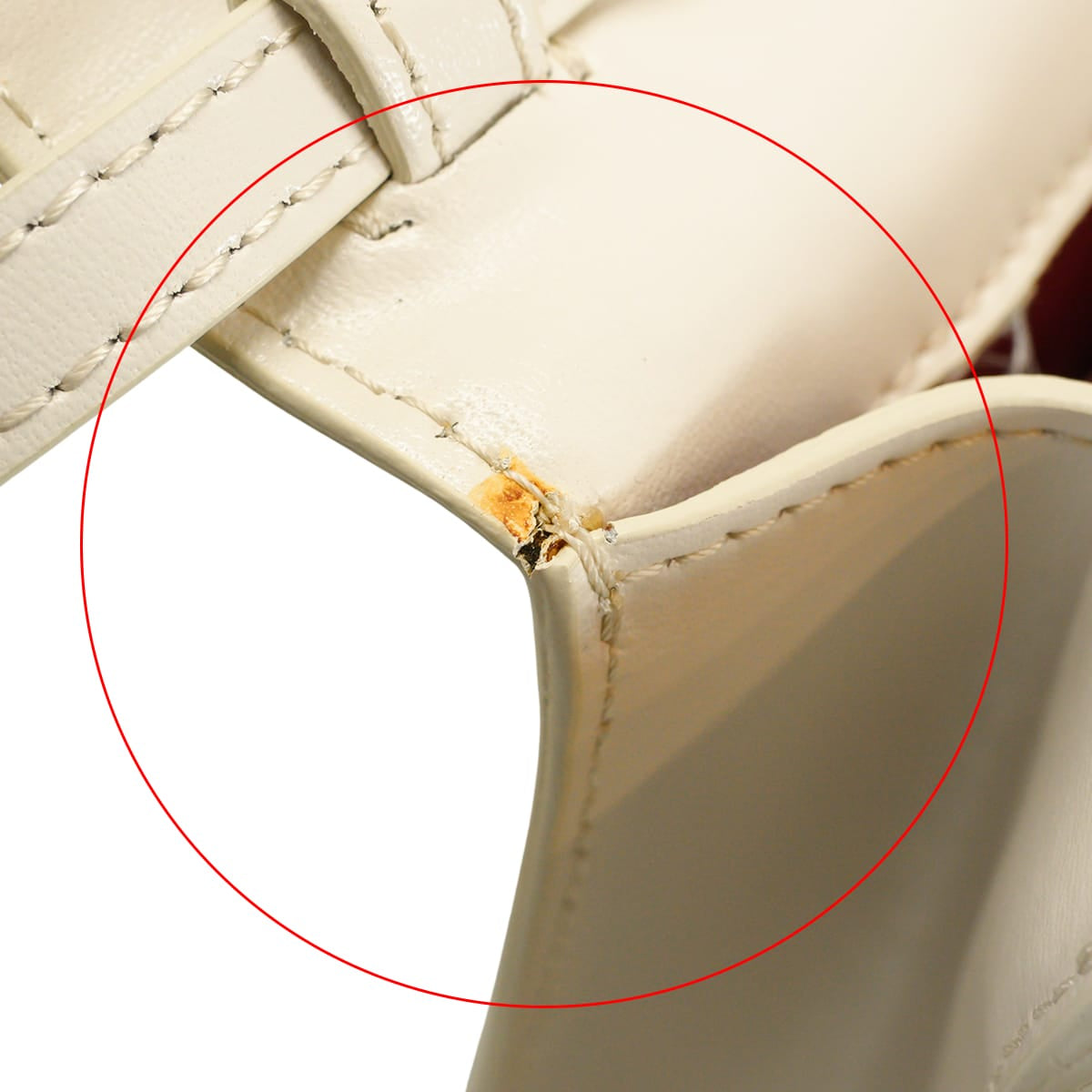 [Pre-loved] OFF-WHITE Shoulder bag Jitney Blanc (White) Calf Silver HW[LIKE NEW][Authentic]