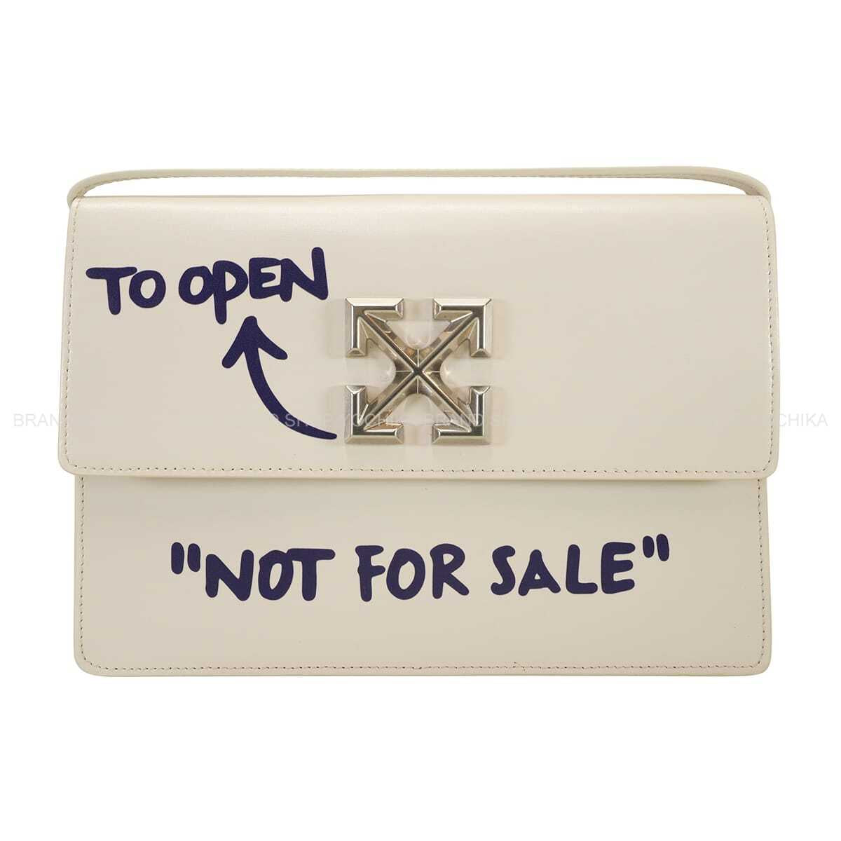 [Pre-loved] OFF-WHITE Shoulder bag Jitney Blanc (White) Calf Silver HW[LIKE NEW][Authentic]