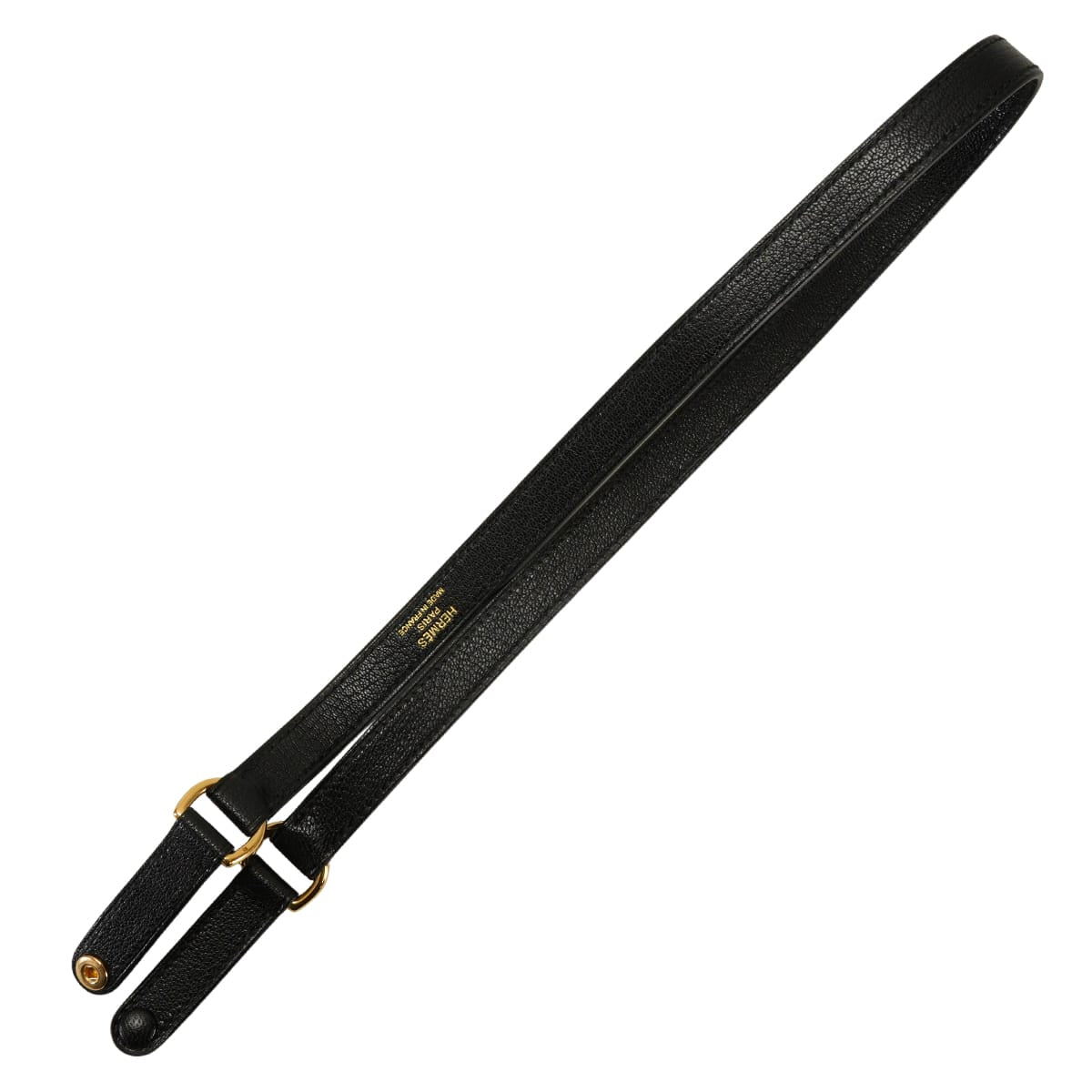 HERMES Clutch bag Kelly Elan Noir (Black) Chevre Chamkila Gold HW Stamp B[EXCELLENT][Authentic]