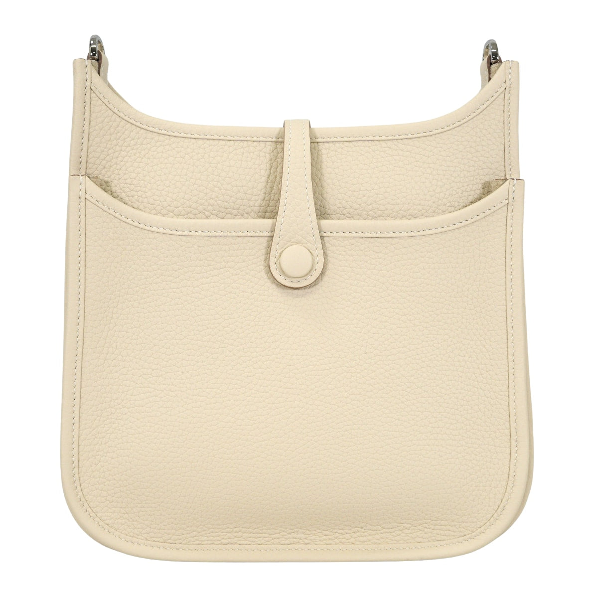 HERMES Shoulder bag Evelyne 23 Craie Taurillon Clemence Silver HW Stamp G[BRAND NEW][Authentic]