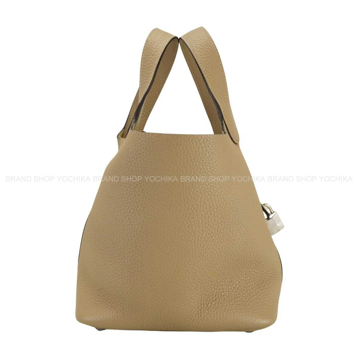 HERMES Handbag Picotin Lock 18 PM Trench Taurillon Clemence Silver HW Stamp W[EXCELLENT][Authentic]