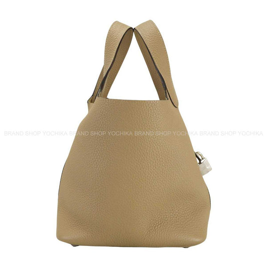 HERMES Handbag Picotin Lock 18 PM Trench Taurillon Clemence Silver HW Stamp W[EXCELLENT][Authentic]