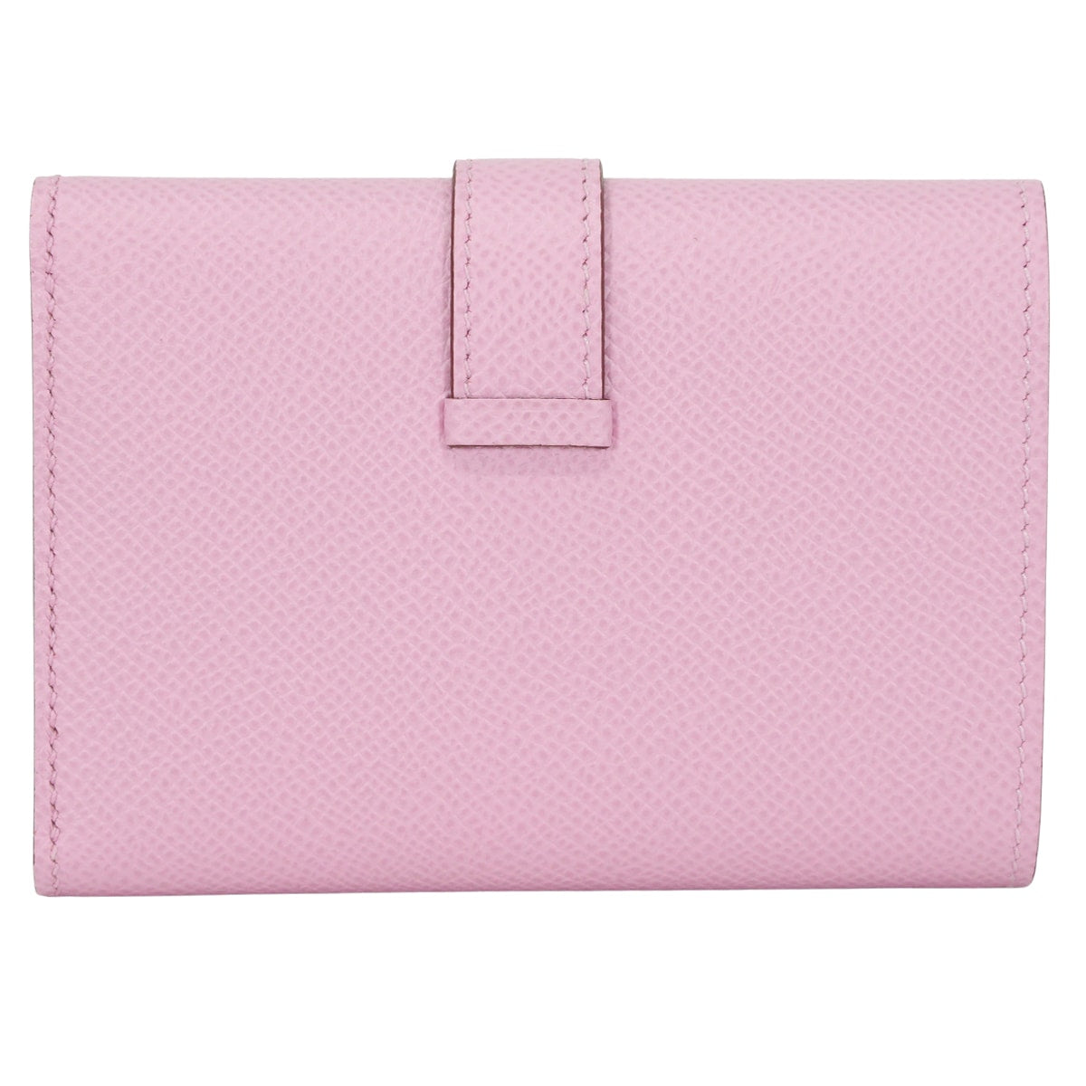 HERMES Tri-fold wallet Bearn Combine Mauve sylvestre Veau Epsom Silver HW Stamp U[EXCELLENT][Authentic]