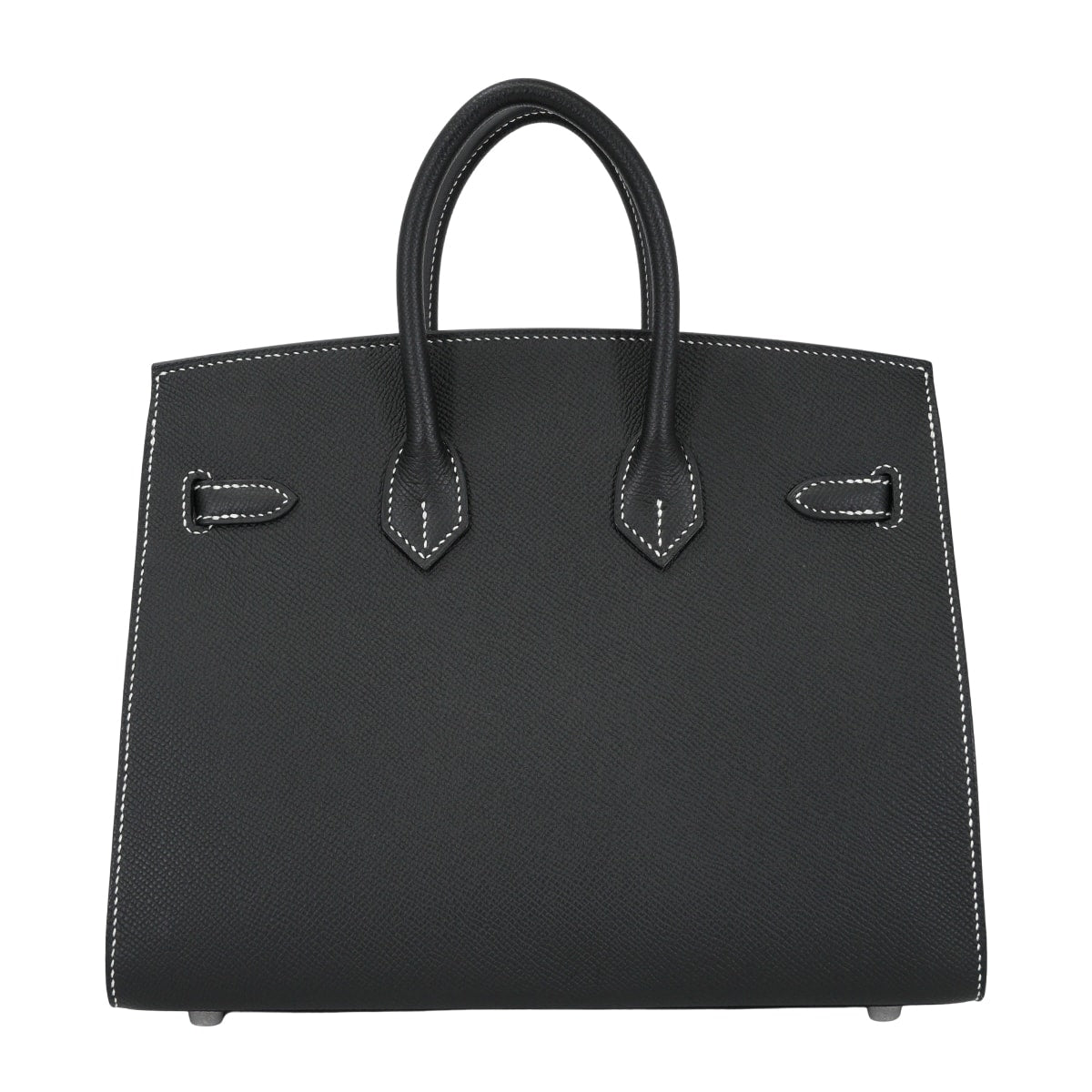 HERMES Handbag Birkin25 Sellier Special Order HSS Noir (Black)/Rouge de Coeur Veau Epsom Mat Silver HW Stamp W[BRAND NEW][Authentic]