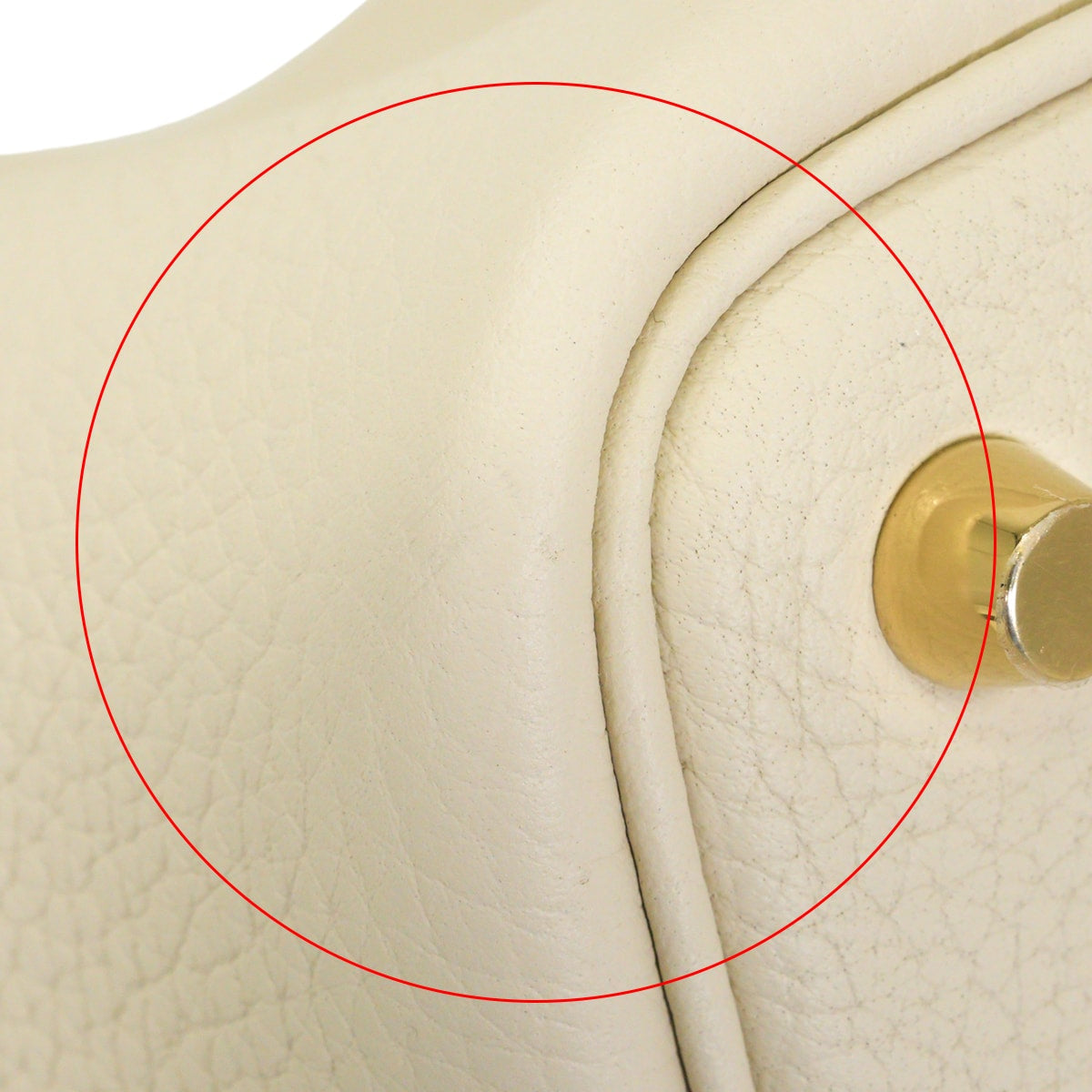 HERMES Handbag Picotin Lock 18 PM Craie Taurillon Clemence Gold HW Stamp G[EXCELLENT][Authentic]