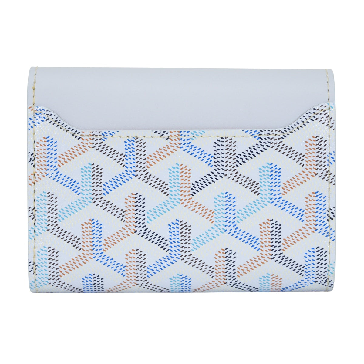 2026 Limited Edition GOYARD Tri-fold wallet Saint Gabriel PM WalletPolar Blue/Multicolor PVC coated canvas/Calfskin Silver HW STGABRPMLTY71CL23P[BRAND NEW][Authentic]