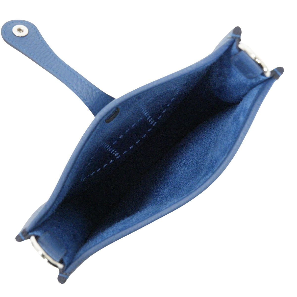 HERMES Shoulder bag Evelyne 16 TPM Blue Tie Taurillon Clemence Silver HW Stamp G[EXCELLENT][Authentic]