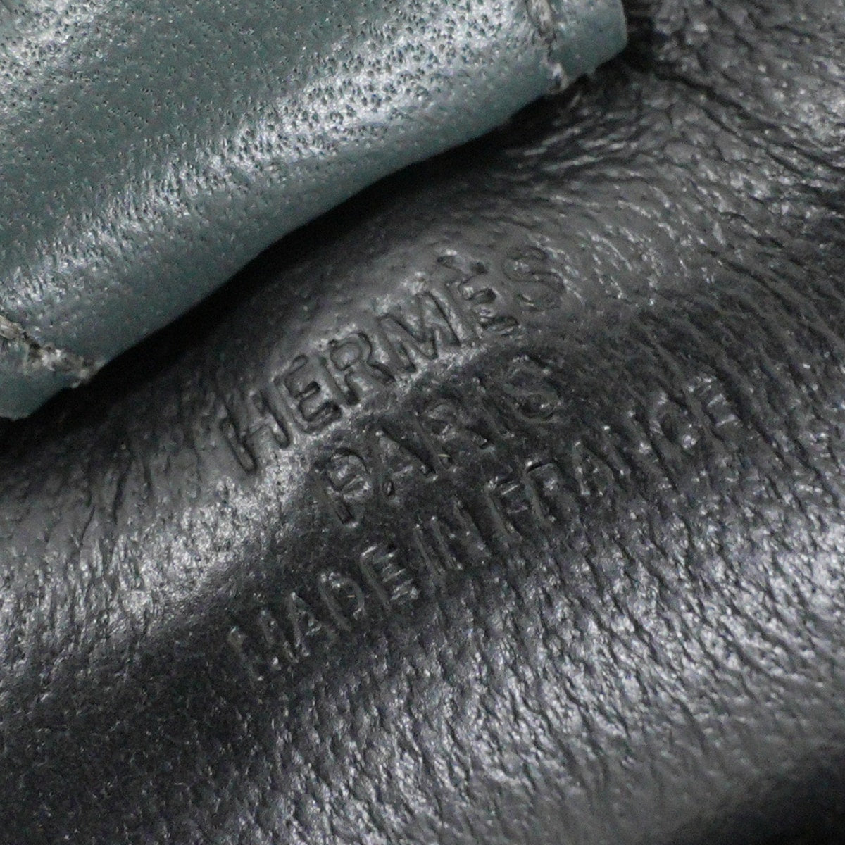 HERMES bag charm Rodeo PM Noir (Black)/Vert Mangrove/Bleu Nuit Agneau Milo Stamp G[BRAND NEW][Authentic]