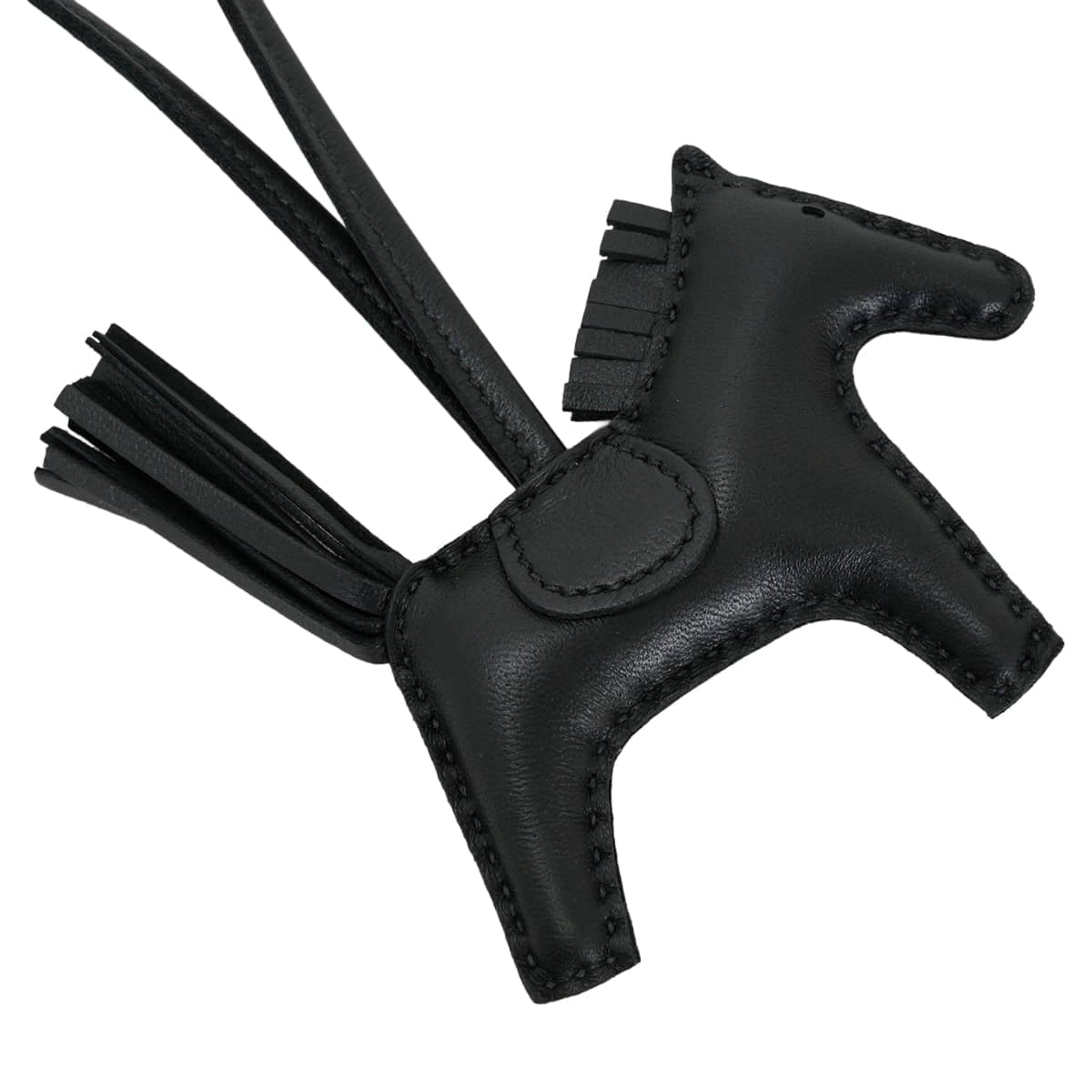 HERMES bag charm Rodeo PM SO BLACK Noir (Black) Agneau Milo Stamp G[BRAND NEW][Authentic]