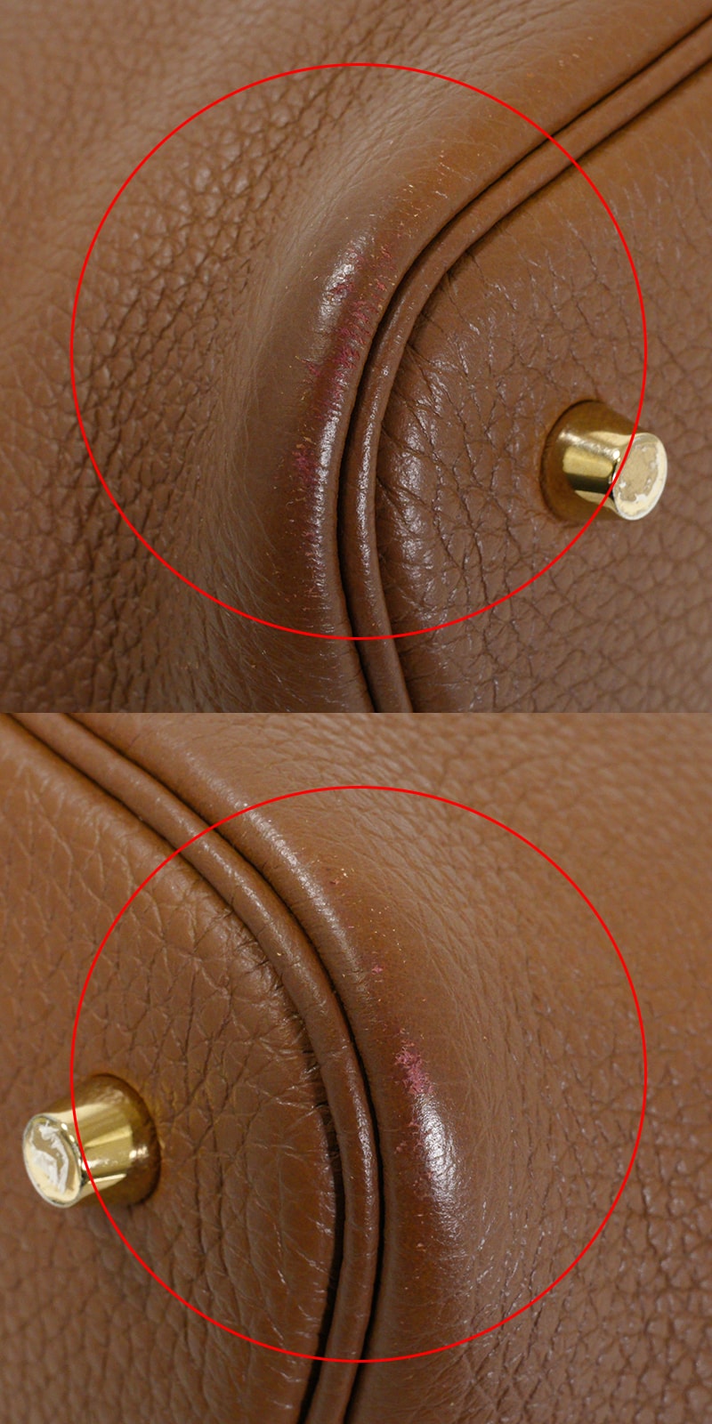 [Pre-loved] HERMES Handbag Picotin Lock 22 MM Eclat Alezan/Biscuit Taurillon Clemence/Veau Swift Gold HW Stamp Z[USED A][Authentic]
