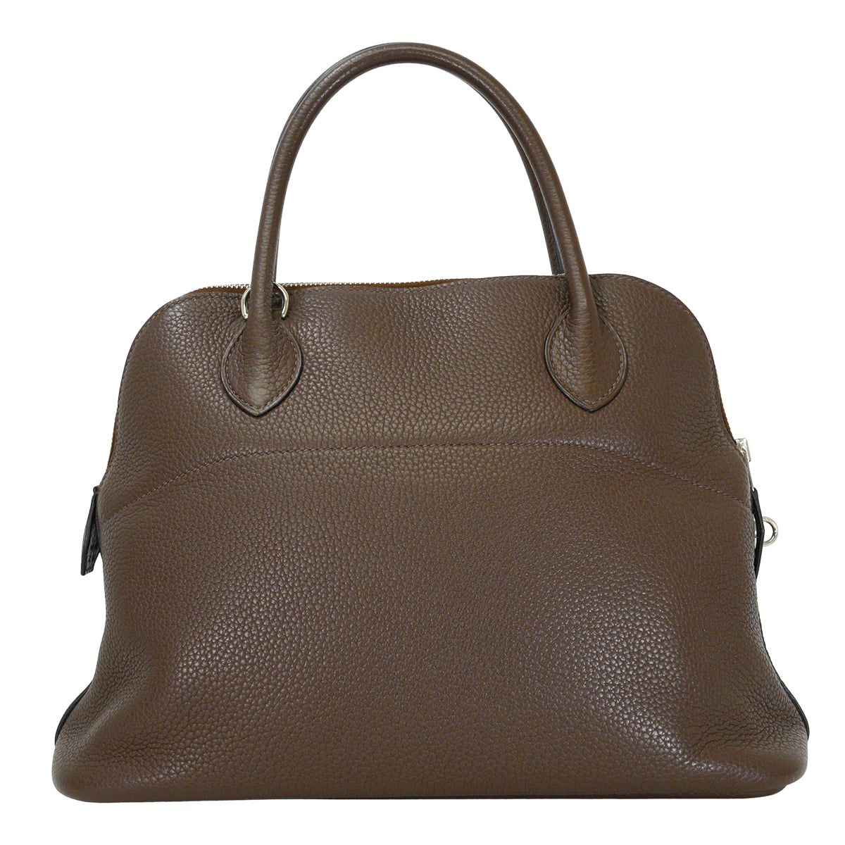 [Pre-loved] HERMES Shoulder bag Bolide31 Chocolat Taurillon Clemence Silver HW Stamp □O[USED A][Authentic]