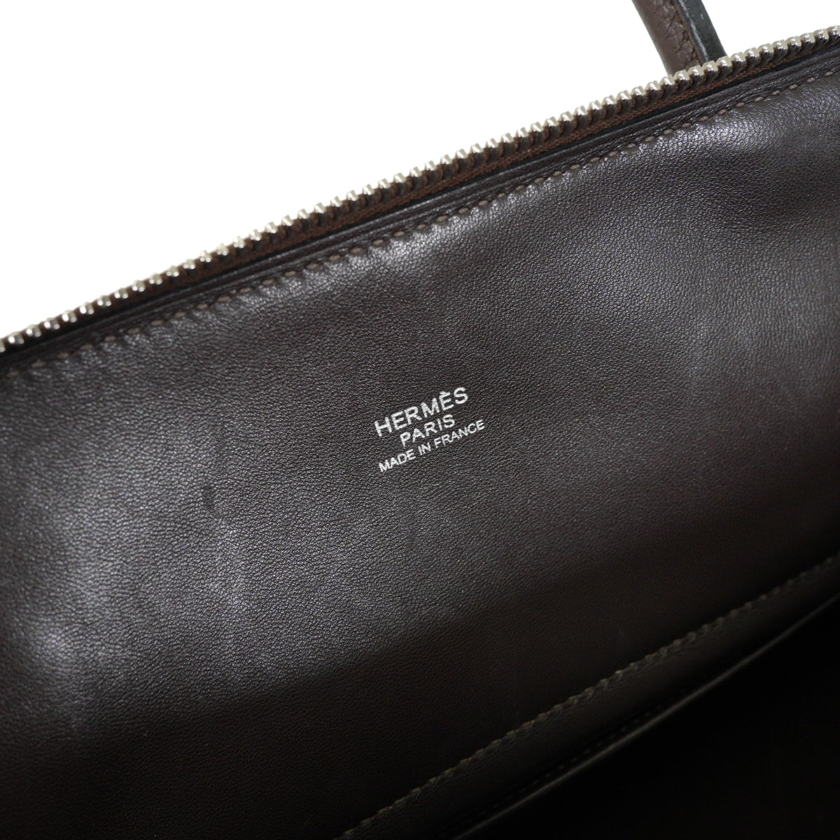 [Pre-loved] HERMES Shoulder bag Bolide31 Chocolat Taurillon Clemence Silver HW Stamp □O[USED A][Authentic]