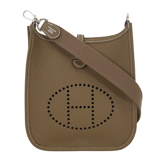 HERMES Shoulder bag Evelyne 16 TPM Etoupe Taurillon Clemence Silver HW Stamp K[BRAND NEW][Authentic]