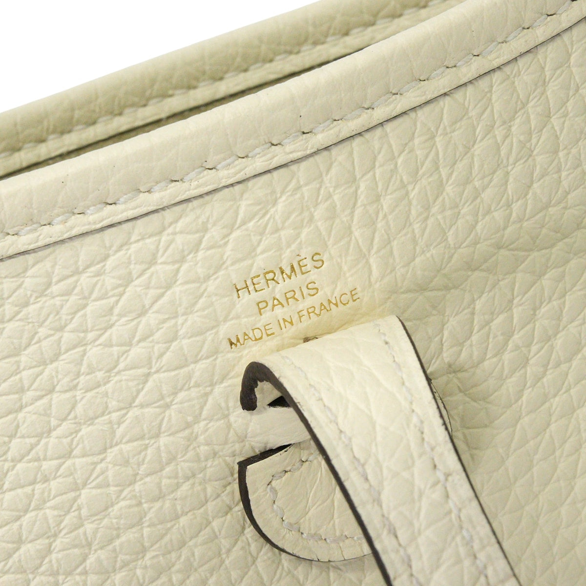 HERMES Shoulder bag Evelyne 16 TPM Short Cream Taurillon Clemence Gold HW Stamp K[BRAND NEW][Authentic]