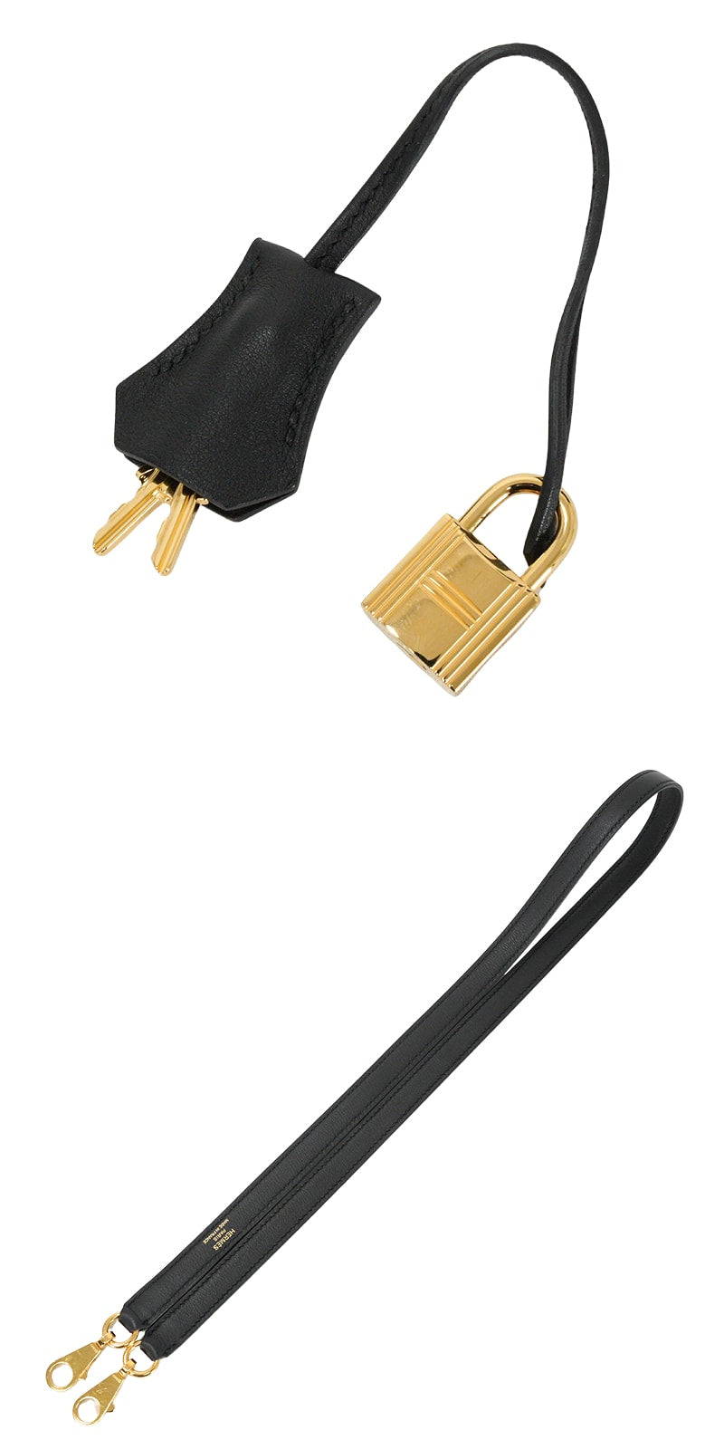 [Pre-loved] HERMES Shoulder bag Kelly25 Retourne Noir (Black) Veau Swift Gold HW Stamp X[USED SA][Authentic]