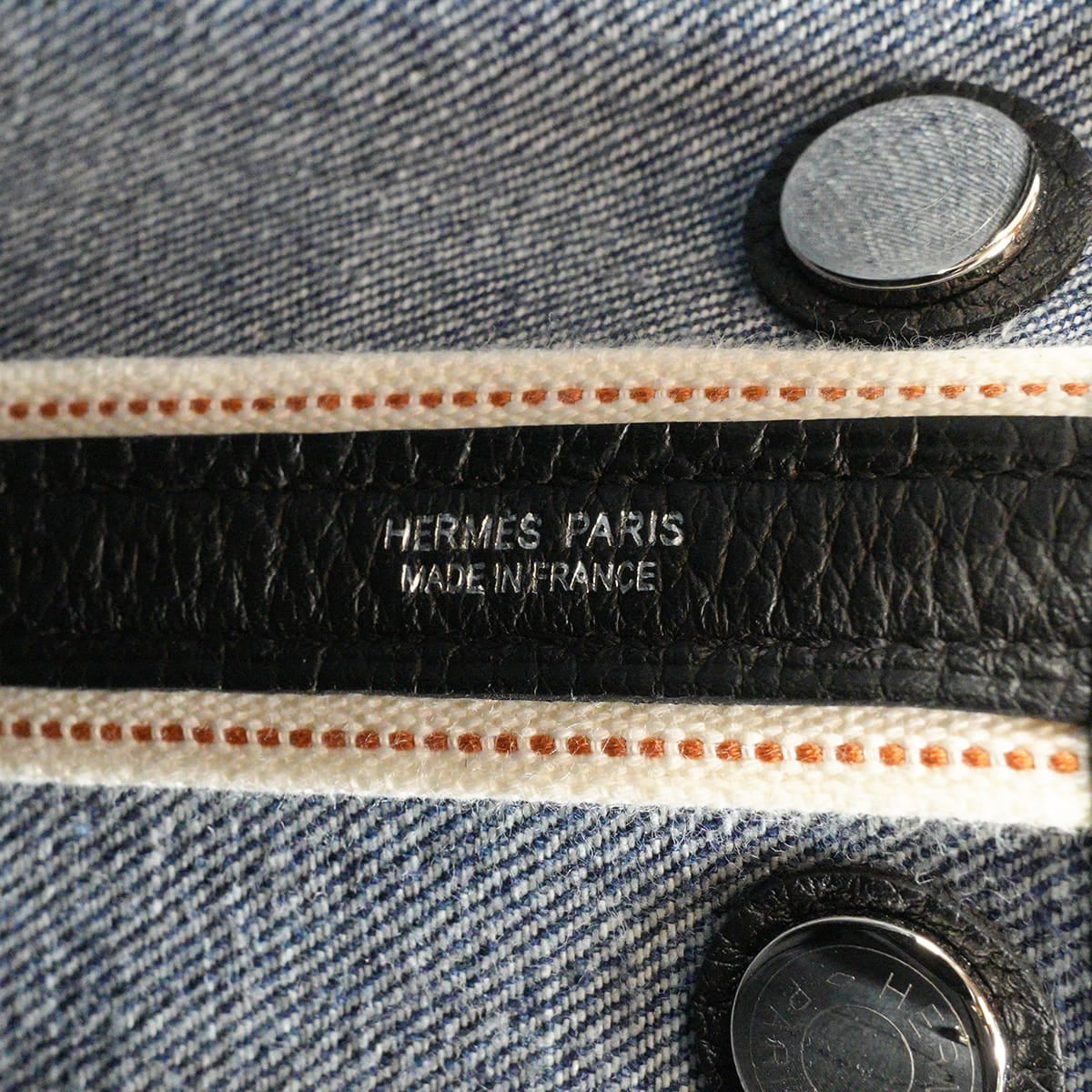 2026SS HERMES Handbag Neo Garden Party 23Denim Moyen/Black Denim/Negonda Silver HW Stamp K[BRAND NEW][Authentic]