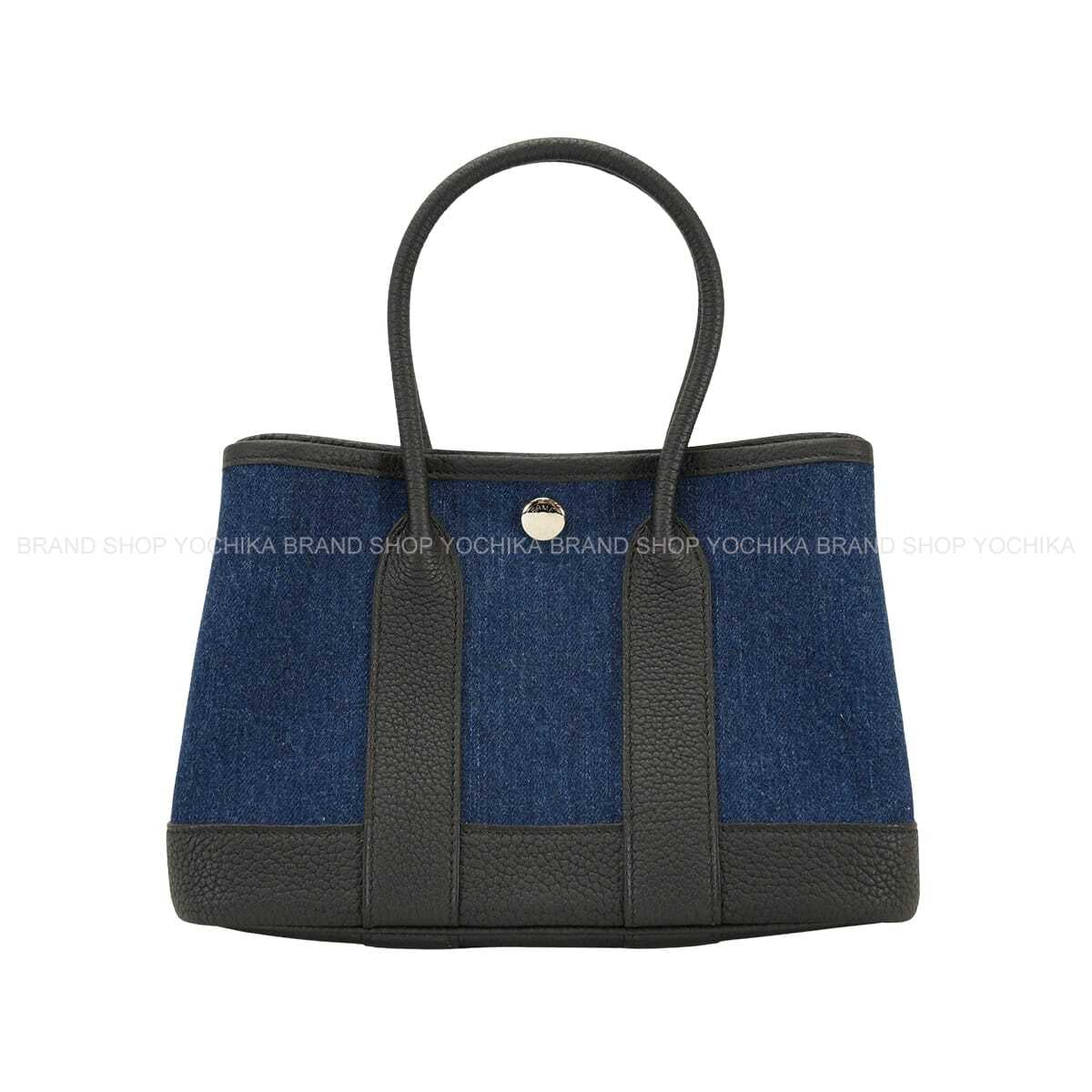 2026SS HERMES Handbag Neo Garden Party 23Denim Moyen/Black Denim/Negonda Silver HW Stamp K[BRAND NEW][Authentic]