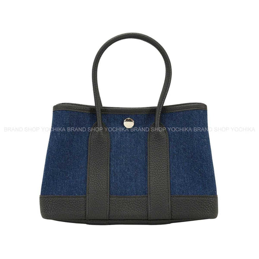 2026SS HERMES Handbag Neo Garden Party 23Denim Moyen/Black Denim/Negonda Silver HW Stamp K[BRAND NEW][Authentic]