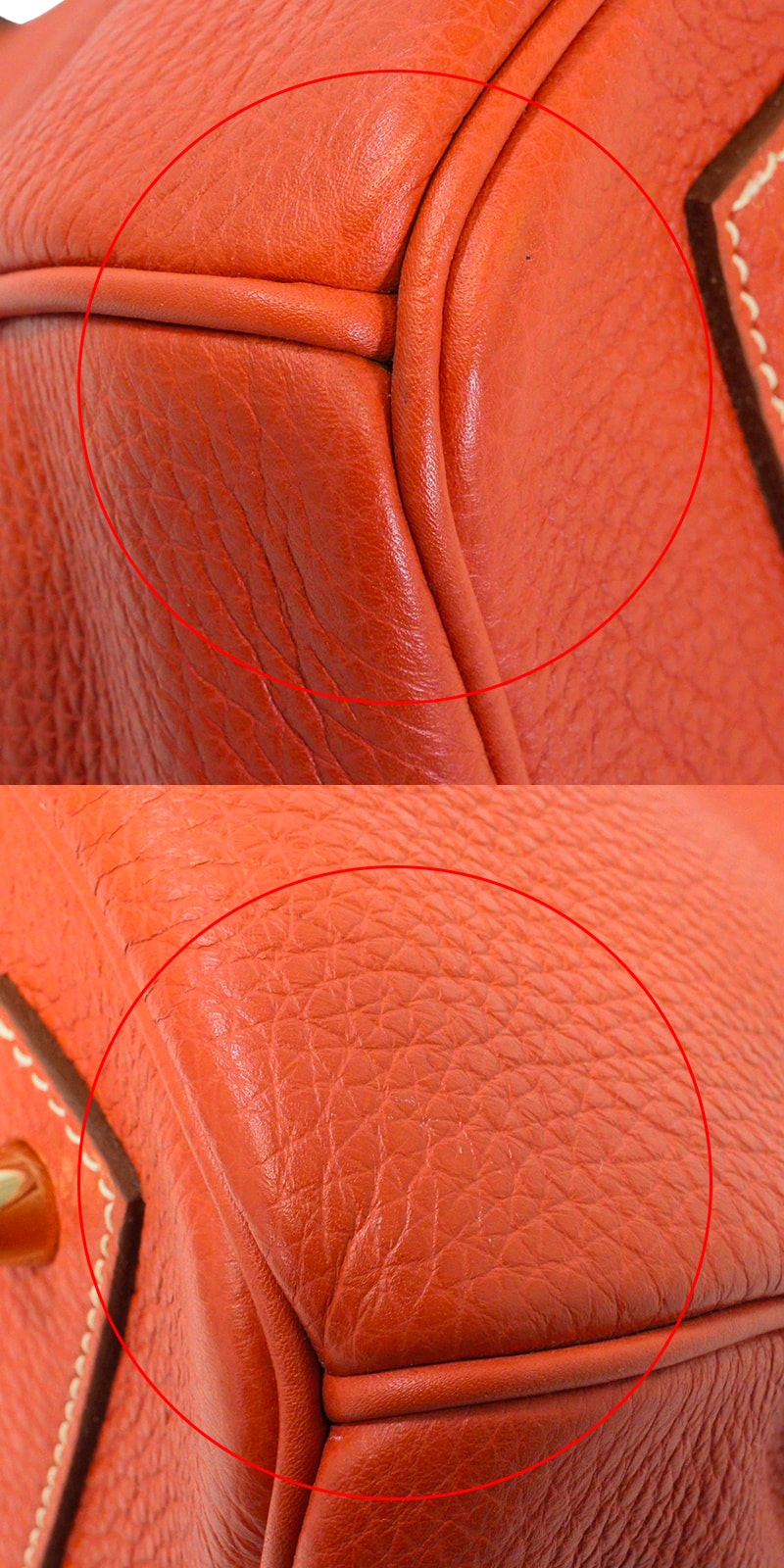 [Pre-loved] HERMES Shoulder bag Shoulder Birkin42 Sanguine Taurillon Clemence Gold HW Stamp □O[LIKE NEW][Authentic]