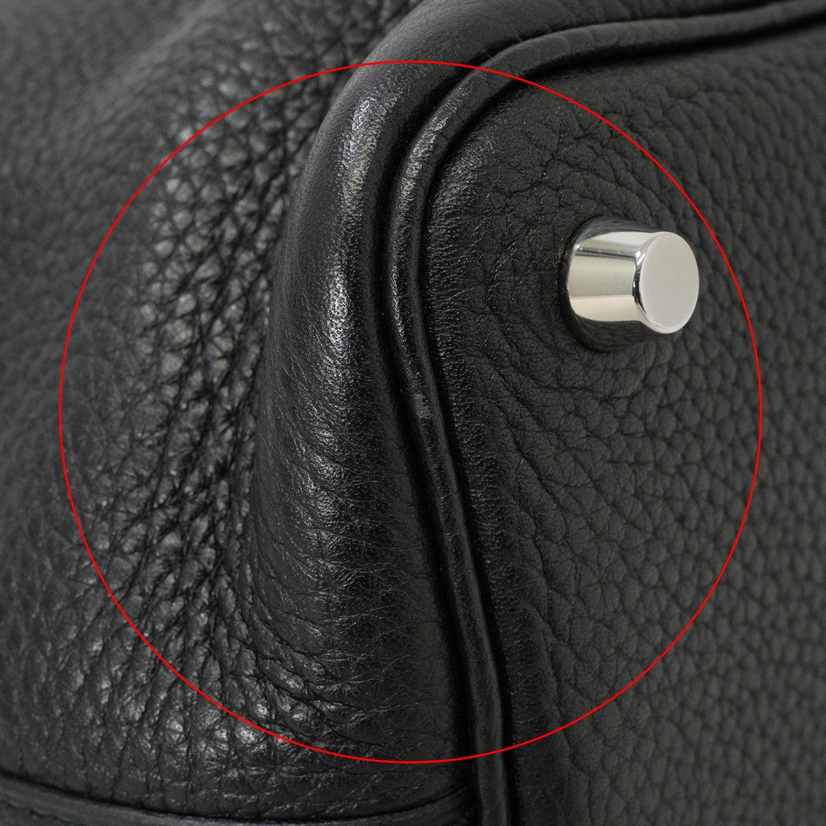[Pre-loved] HERMES Handbag Picotin Lock 18 PM Noir (Black) Taurillon Clemence Silver HW Stamp □M[USED A][Authentic]