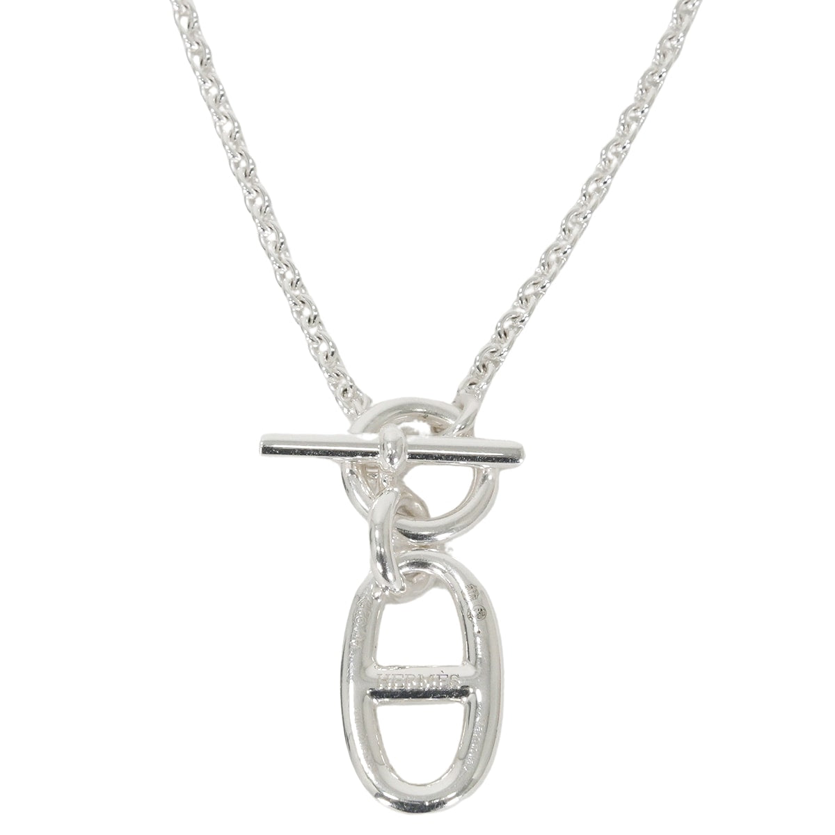 [Pre-loved] HERMES necklace Chaine D'ancre Amulettes Pendant Silver Silver925 (SV925 Ag925)[LIKE NEW][Authentic]