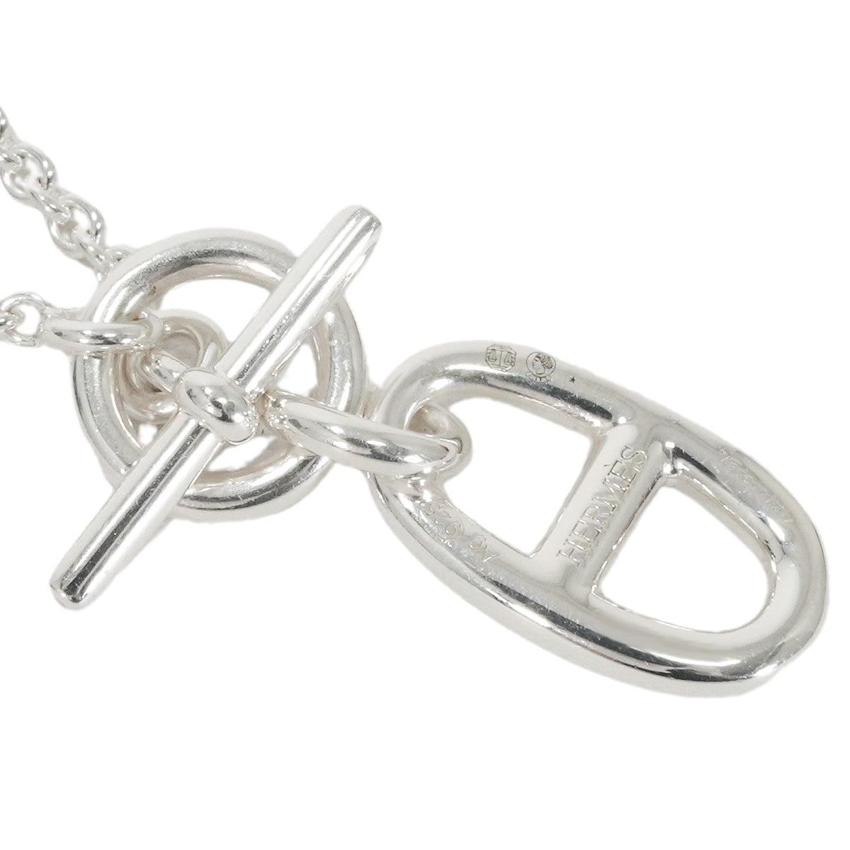 [Pre-loved] HERMES necklace Chaine D'ancre Amulettes Pendant Silver Silver925 (SV925 Ag925)[LIKE NEW][Authentic]