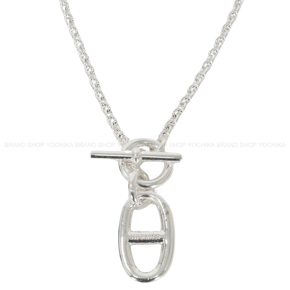 [Pre-loved] HERMES necklace Chaine D'ancre Amulettes Pendant Silver Silver925 (SV925 Ag925)[LIKE NEW][Authentic]