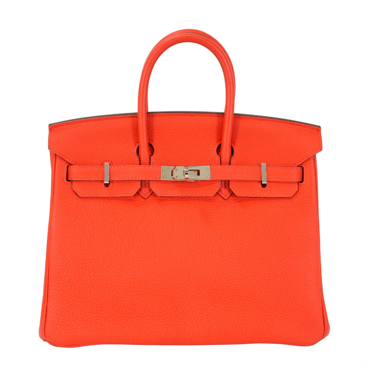 [Pre-loved] HERMES Handbag Birkin25 Capucine Veau Togo Silver HW Stamp X[LIKE NEW][Authentic]