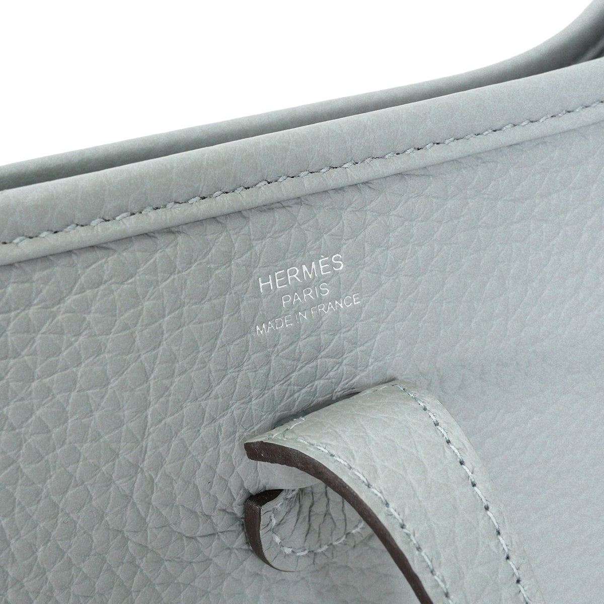 HERMES Shoulder bag Evelyne 23 Gris Pantin Taurillon Clemence Silver HW Stamp G[BRAND NEW][Authentic]