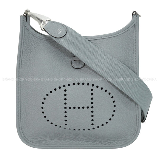 HERMES Shoulder bag Evelyne 23 Gris Pantin Taurillon Clemence Silver HW Stamp G[BRAND NEW][Authentic]