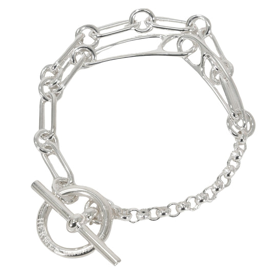 HERMES bracelet Chaine D'ancre Punk #SH Silver Silver925 (SV925 Ag925)[EXCELLENT][Authentic]