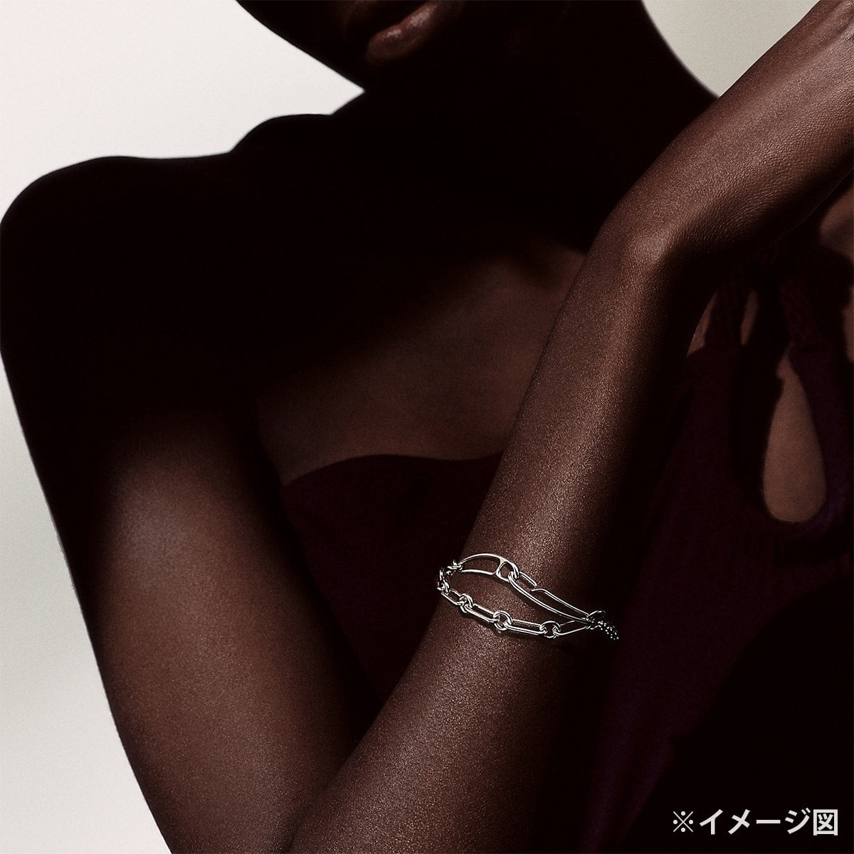HERMES bracelet Chaine D'ancre Punk #SH Silver Silver925 (SV925 Ag925)[EXCELLENT][Authentic]