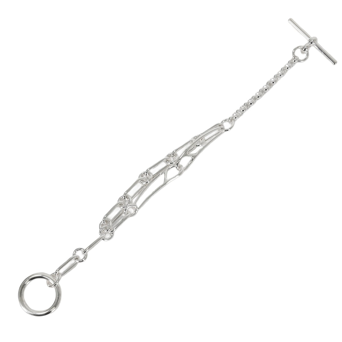 HERMES bracelet Chaine D'ancre Punk #SH Silver Silver925 (SV925 Ag925)[EXCELLENT][Authentic]