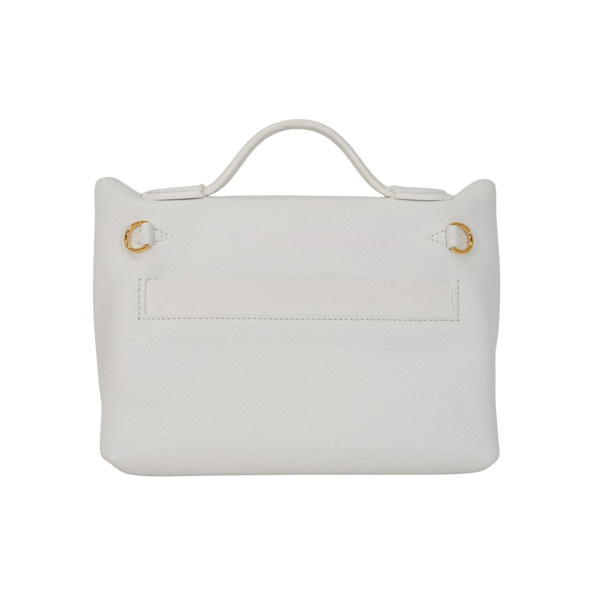 [Pre-loved] HERMES Shoulder bag Sac 24/24 21 Mini New White Evercolor/Veau Swift Gold HW Stamp K[LIKE NEW][Authentic]