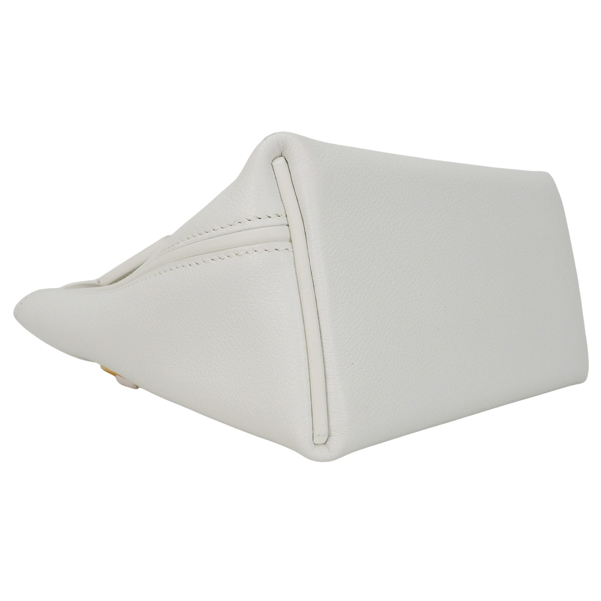 [Pre-loved] HERMES Shoulder bag Sac 24/24 21 Mini New White Evercolor/Veau Swift Gold HW Stamp K[LIKE NEW][Authentic]