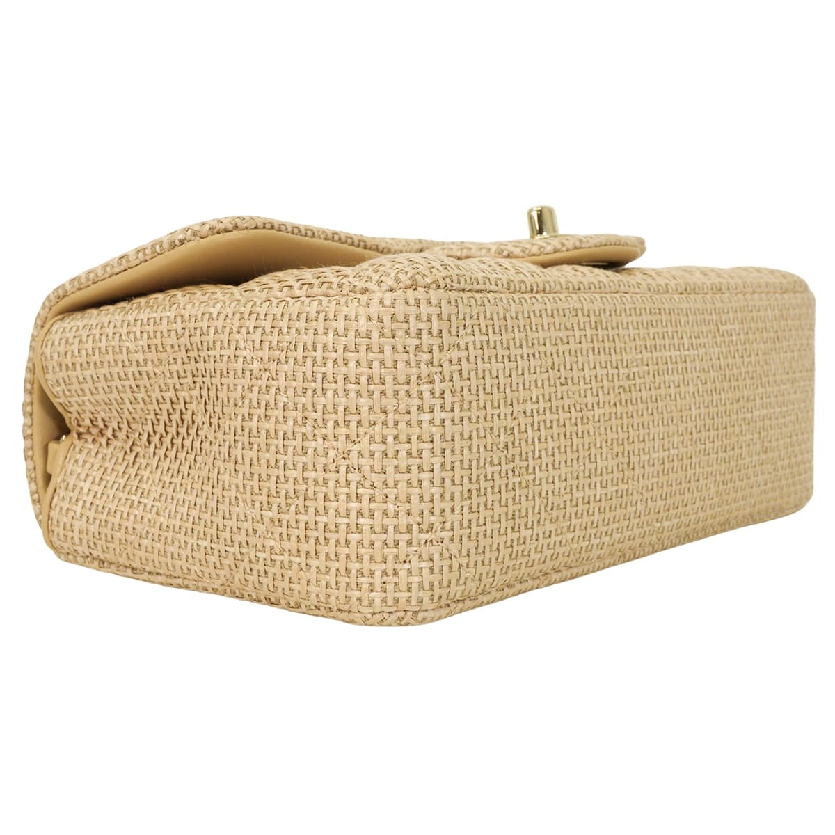 2026SS CHANEL Shoulder bag Chain Mini Matelasse CC Logo Beige Raffia Champagne Gold HW AS6012[BRAND NEW][Authentic]