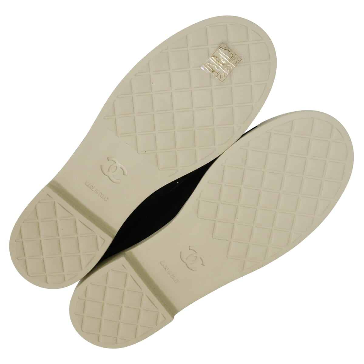 2025 Cruise Collection CHANEL loafers COCO Mark Chain Bicolor Noir (Black)Light Gray Suede cal #37C Champagne Gold HW G47005[EXCELLENT][Authentic]