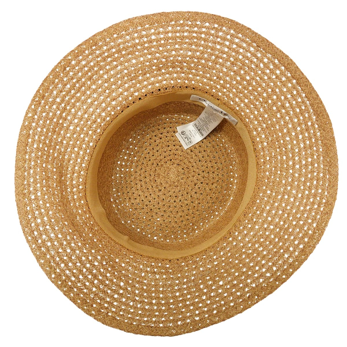 Dior hat D-Bobby Wide-Brim #59 Beige Straw Bow 34DBP924G153[EXCELLENT][Authentic]