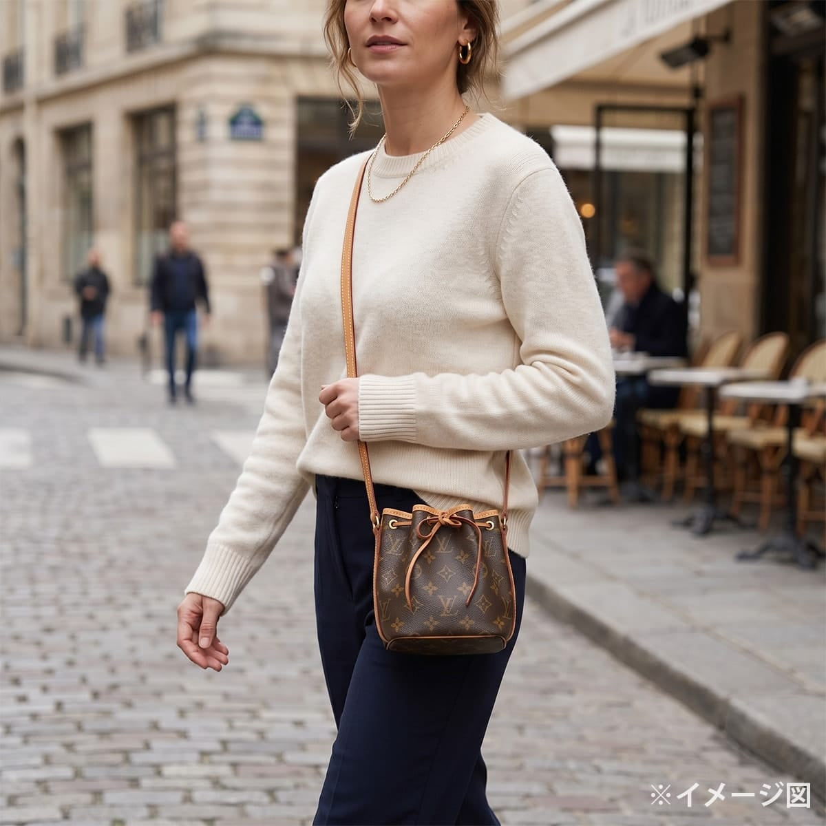 [Pre-loved] LOUIS VUITTON Shoulder bag Nano Noe Brown Monogram Canvas Gold HW M41346[LIKE NEW][Authentic]