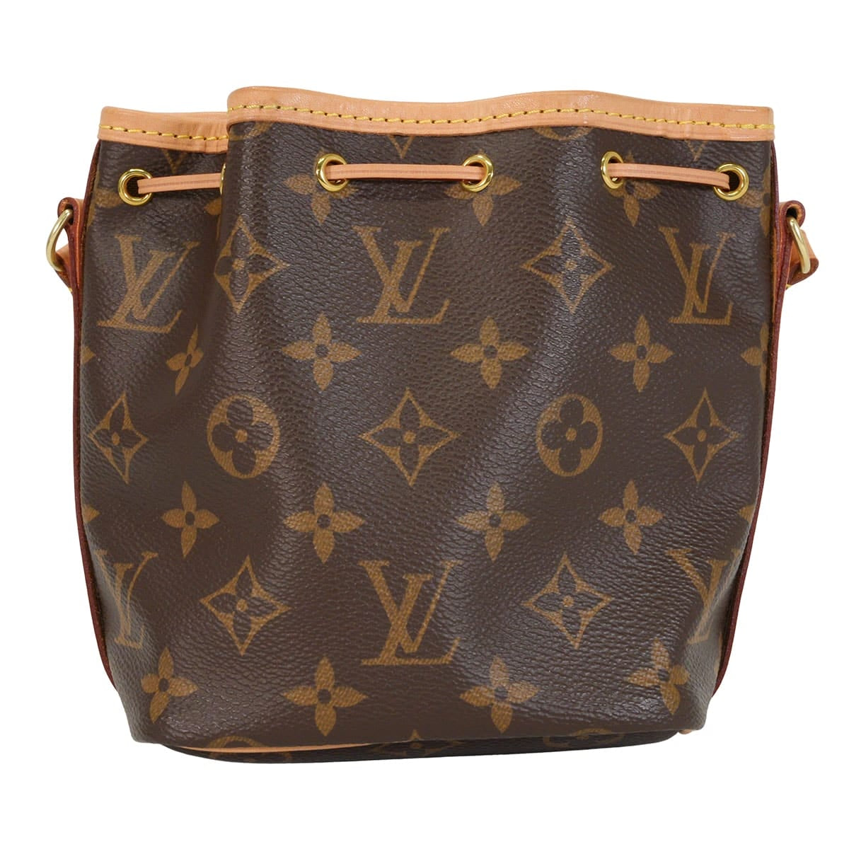 [Pre-loved] LOUIS VUITTON Shoulder bag Nano Noe Brown Monogram Canvas Gold HW M41346[LIKE NEW][Authentic]