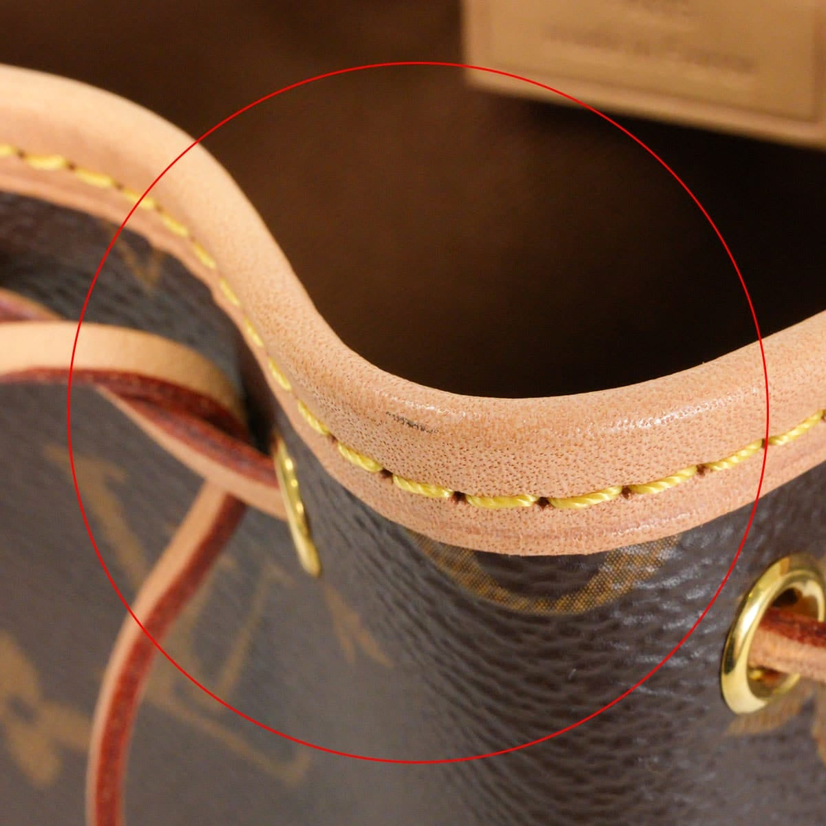 [Pre-loved] LOUIS VUITTON Shoulder bag Nano Noe Brown Monogram Canvas Gold HW M41346[LIKE NEW][Authentic]