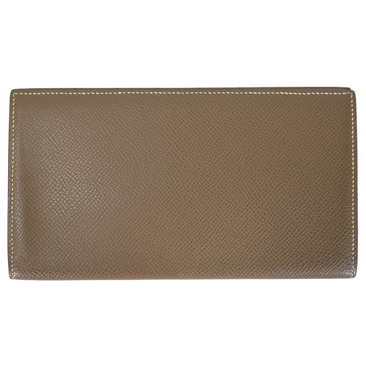[Pre-loved] HERMES billfold MC2 Fleming Etoupe Veau Epsom Stamp □Q[USED A][Authentic]