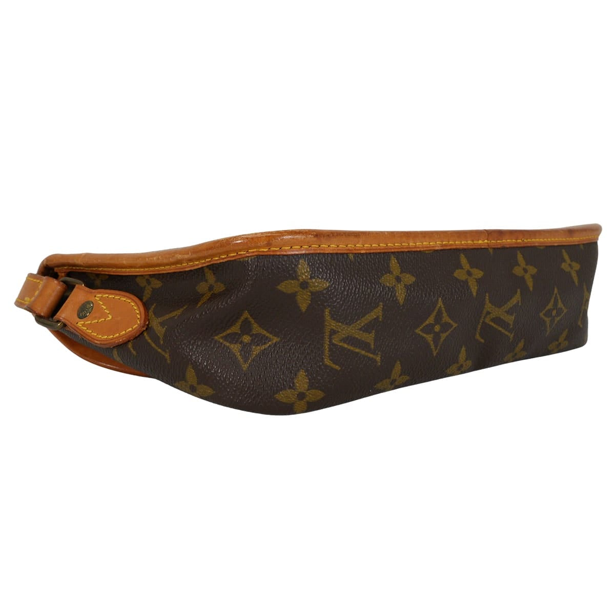 [Pre-loved] LOUIS VUITTON Shoulder bag Gibeciere PM Brown Monogram Canvas Gold HW M42248[USED AB][Authentic]