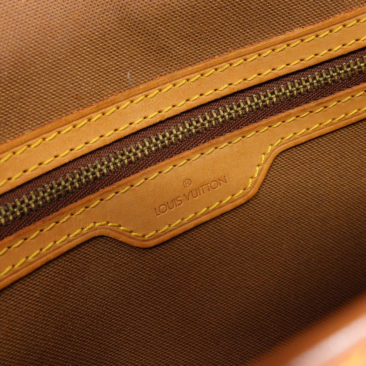 [Pre-loved] LOUIS VUITTON Shoulder bag Gibeciere PM Brown Monogram Canvas Gold HW M42248[USED AB][Authentic]