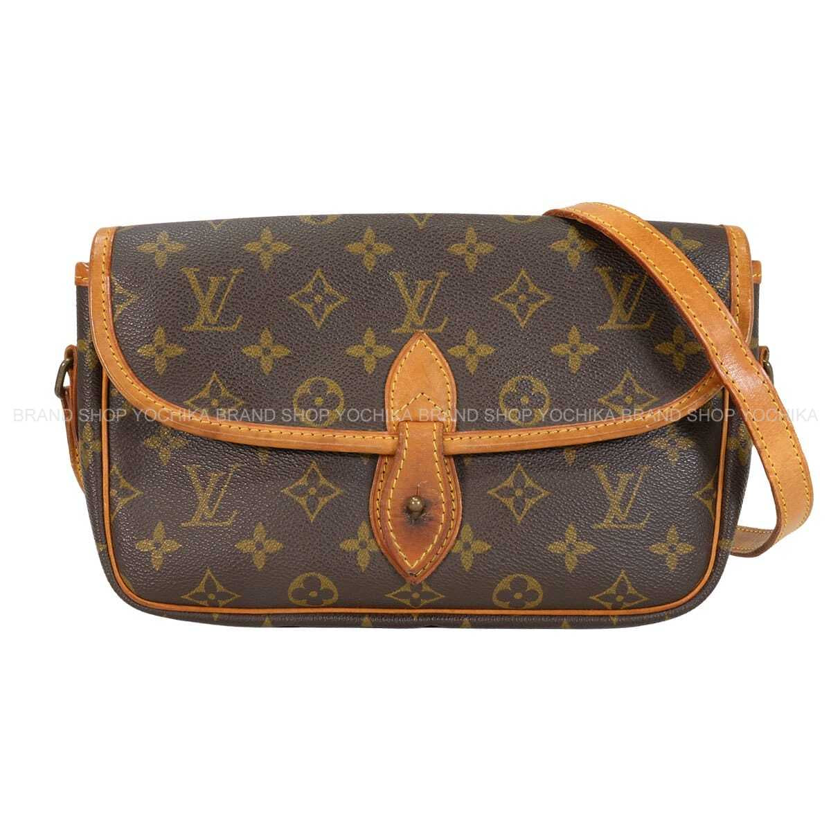 [Pre-loved] LOUIS VUITTON Shoulder bag Gibeciere PM Brown Monogram Canvas Gold HW M42248[USED AB][Authentic]