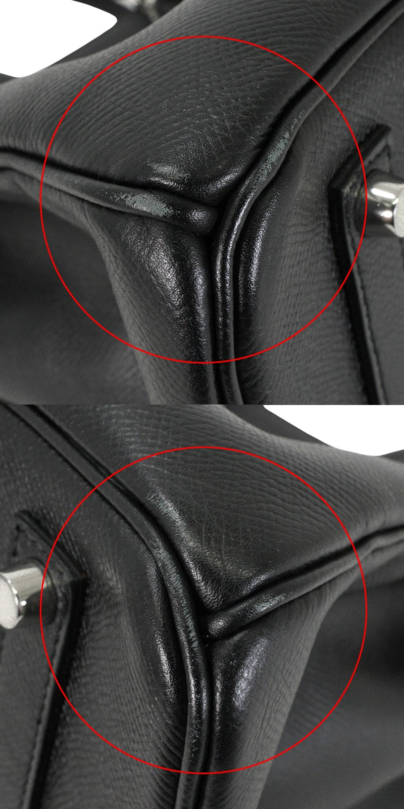 [Pre-loved] HERMES Handbag Birkin35 Noir (Black) Veau Epsom Silver HW Stamp □K[USED SA][Authentic]